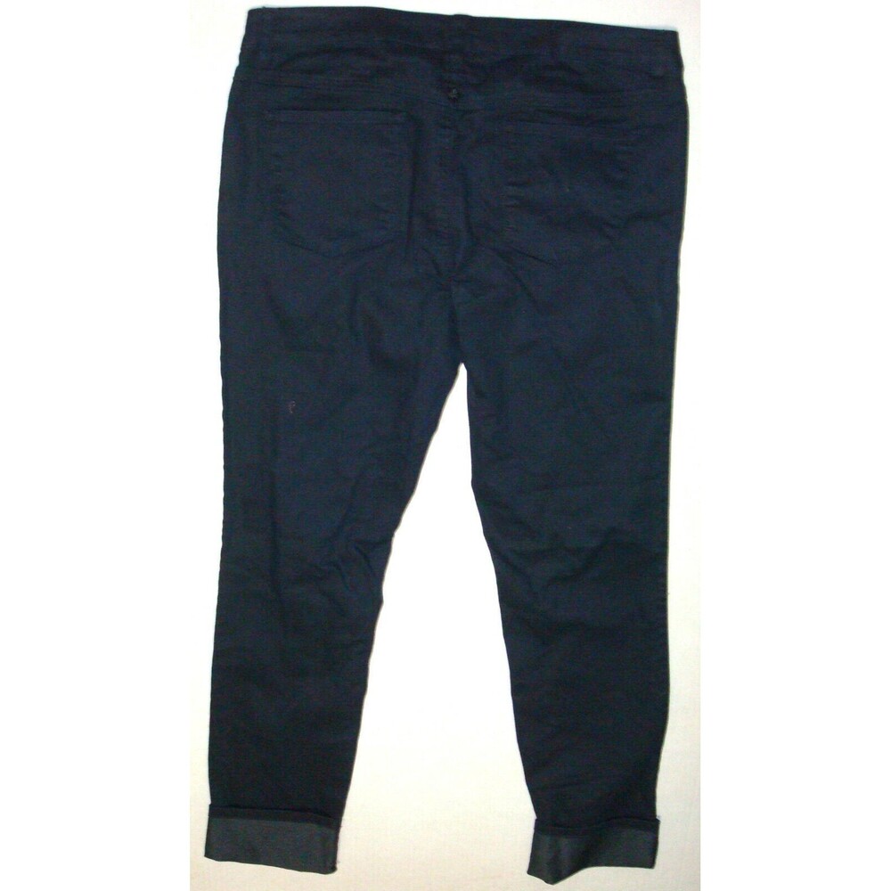 New NWT Womens 4 27 32 Prana Kara Jeans Straight Dark Blue Cuff Long Stretch Org - Picture 7 of 7